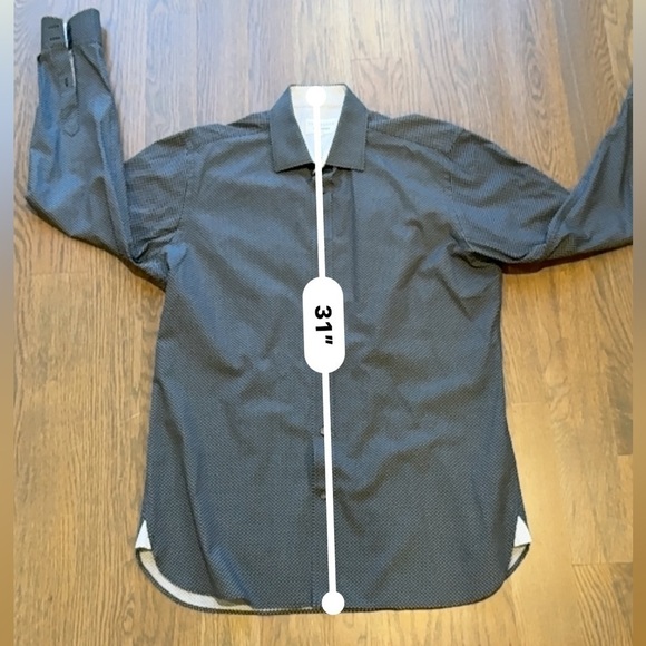 Ted Baker endurance Men's Blue Patterned Shirt size 15.5 old money H - Picture 6 of 6